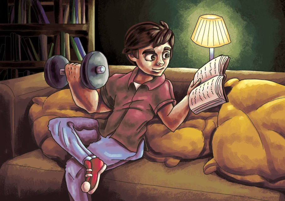 Zdjęcie Pampera na kanapie